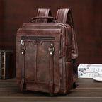 Premium Leather Backpack NomadTrail