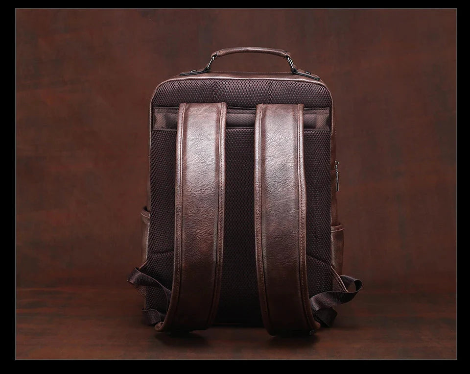 Premium Leather Backpack NomadTrail