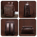 Premium Leather Backpack NomadTrail