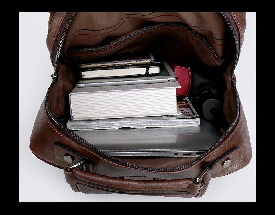 Premium Leather Backpack NomadTrail