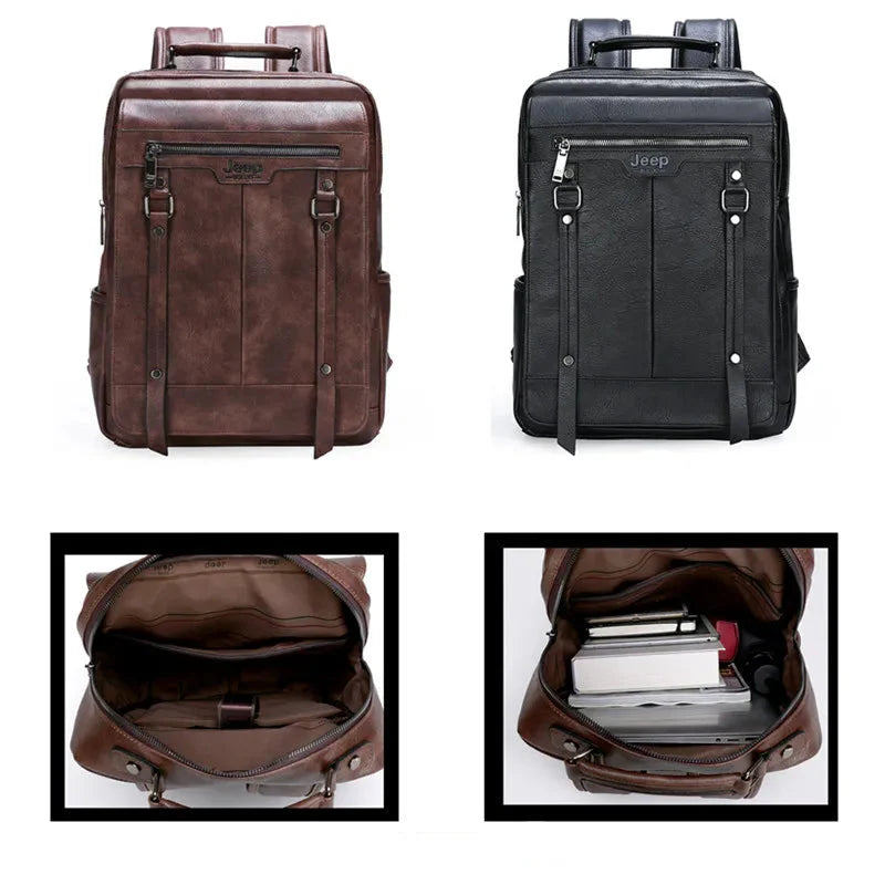 Premium Leather Backpack NomadTrail