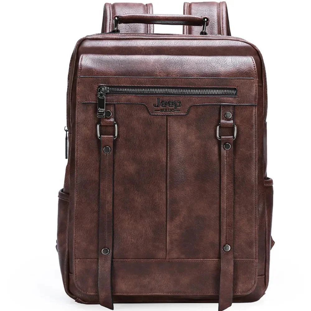 Premium Leather Backpack NomadTrail