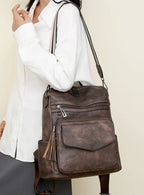 Premium Leather Women's Backpack with Gift Bag