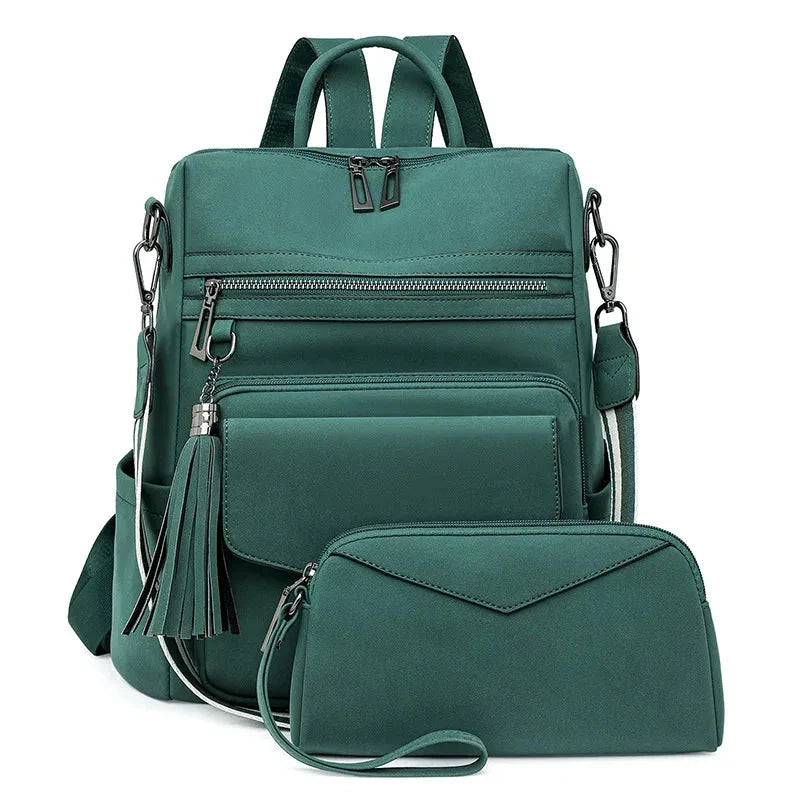 Premium Leather Women's Backpack with Gift Bag