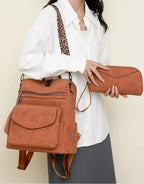 Premium Leather Women's Backpack with Gift Bag