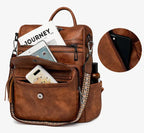 Premium Leather Women's Backpack with Gift Bag