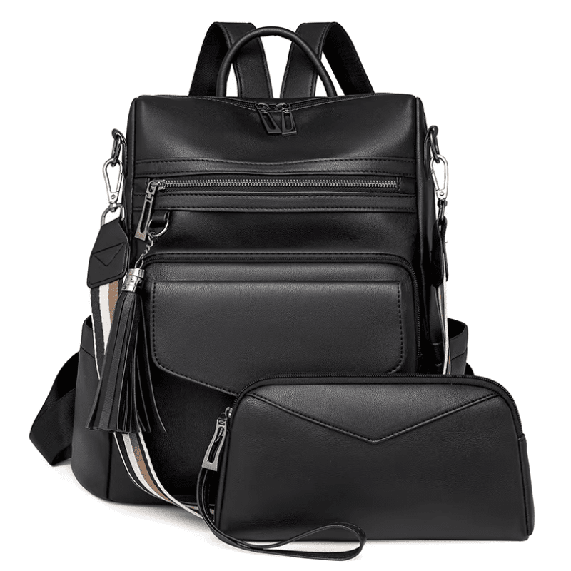 Premium Leather Women's Backpack with Gift Bag