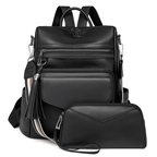 Premium Leather Women's Backpack with Gift Bag