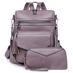 Premium Leather Women's Backpack with Gift Bag