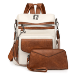Premium Leather Women's Backpack with Gift Bag