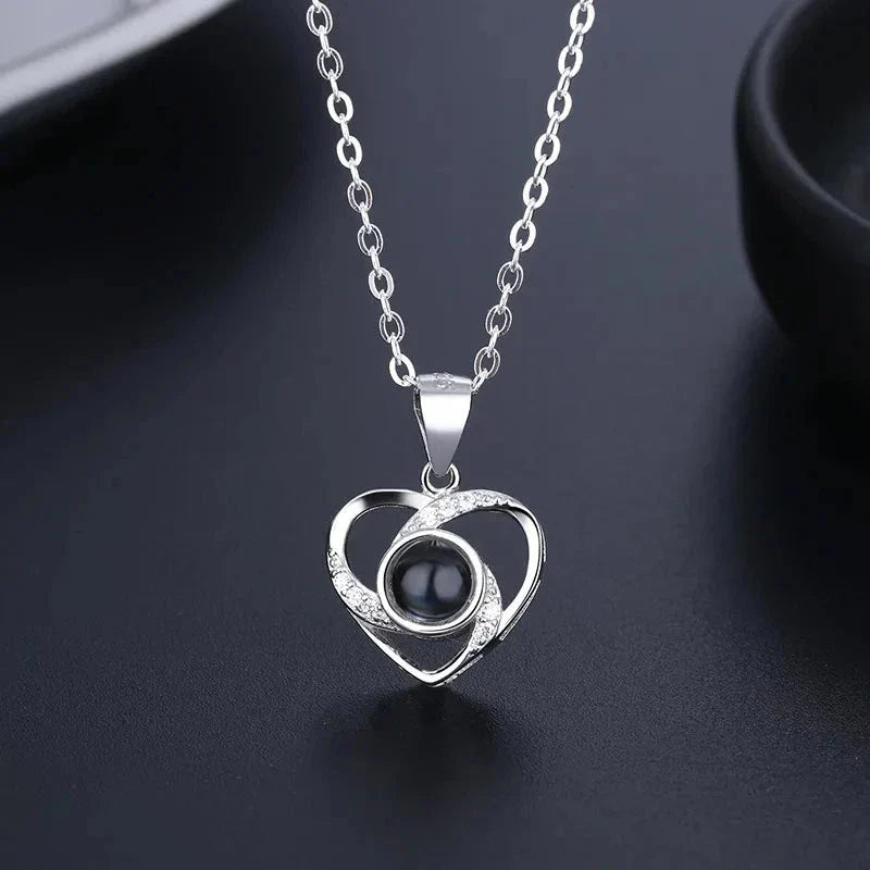Rose of Love Heart Necklace