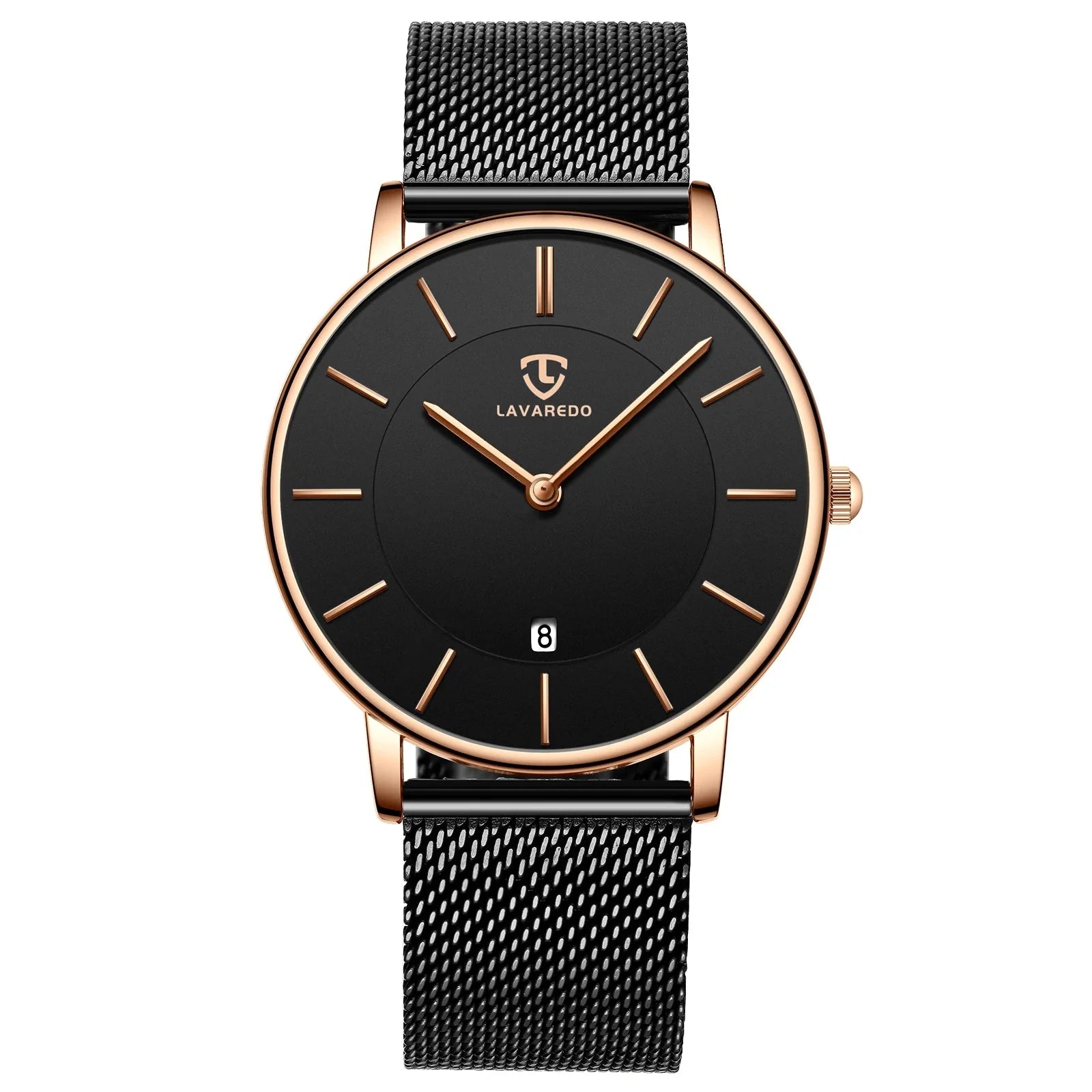 Refined Minimalist Men's Leather Wristwatch