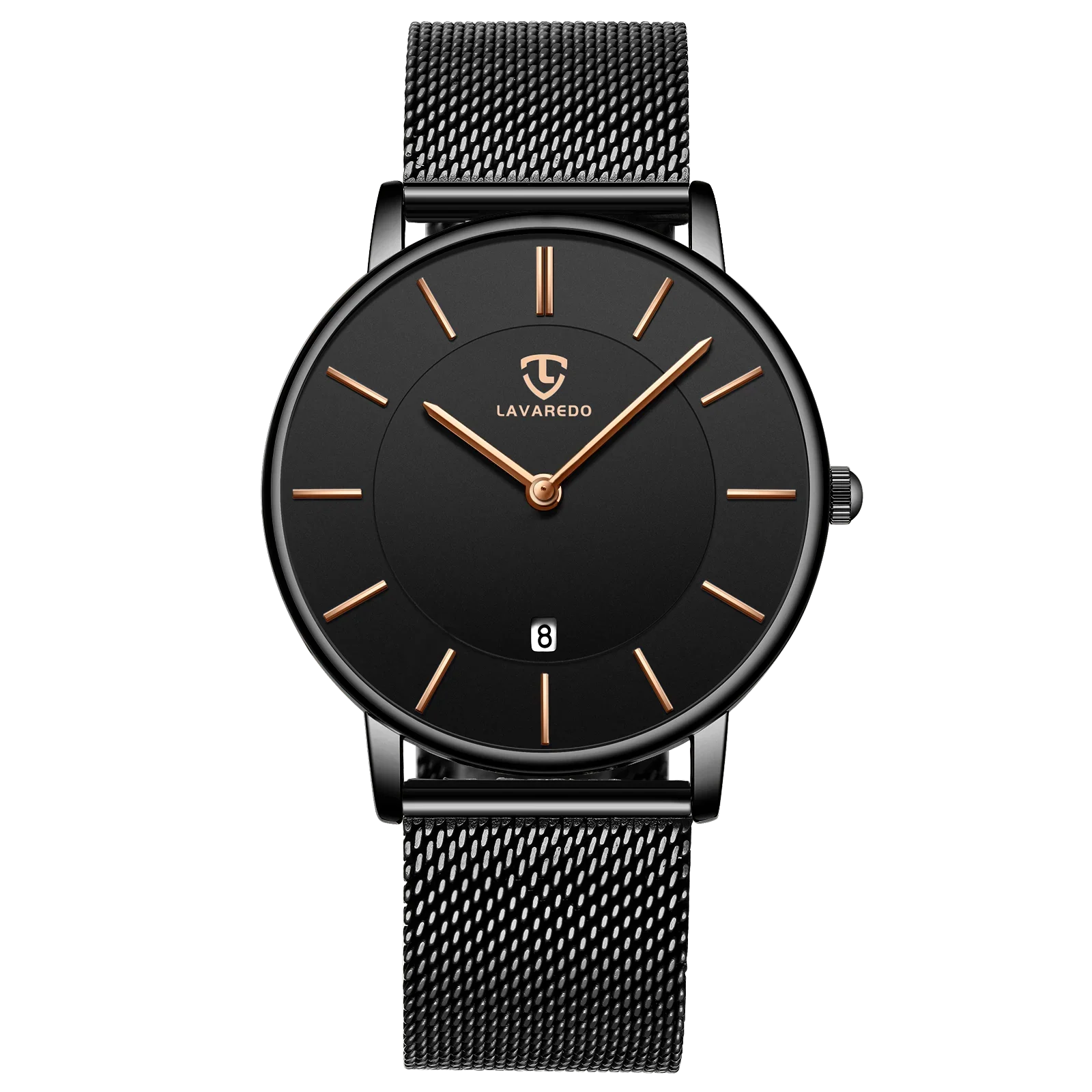 Refined Minimalist Men's Leather Wristwatch