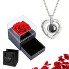 Rose of Love Heart Necklace