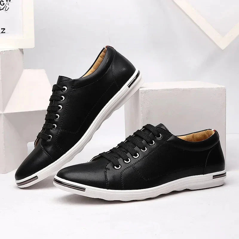 SANTORI LEATHER CASUAL SNEAKERS