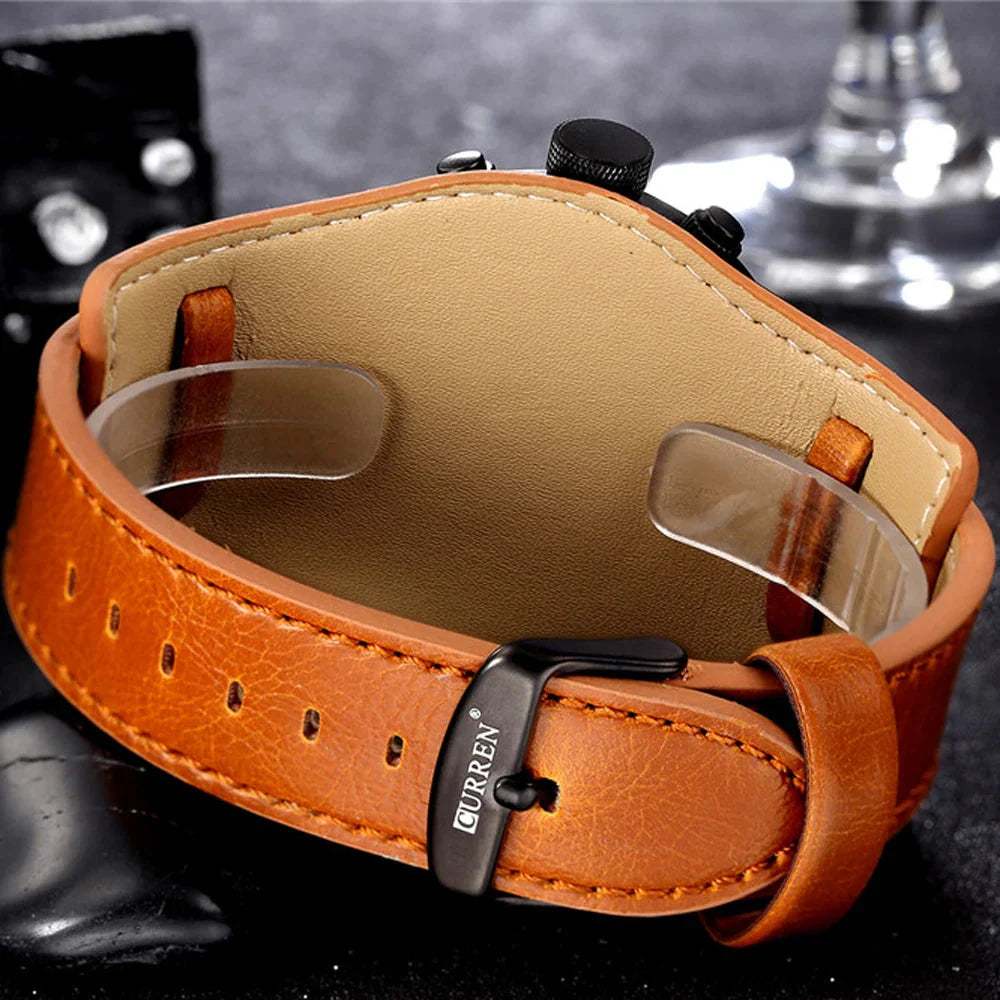 Sebastian Curren Leather Watch