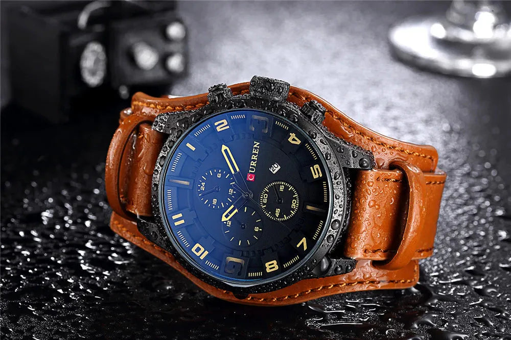 Sebastian Curren Leather Watch