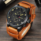 Sebastian Curren Leather Watch