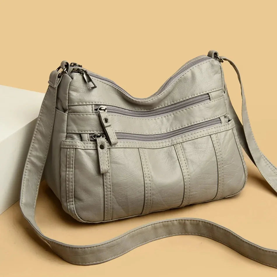 Serena Soft Leather Crossbody Bag