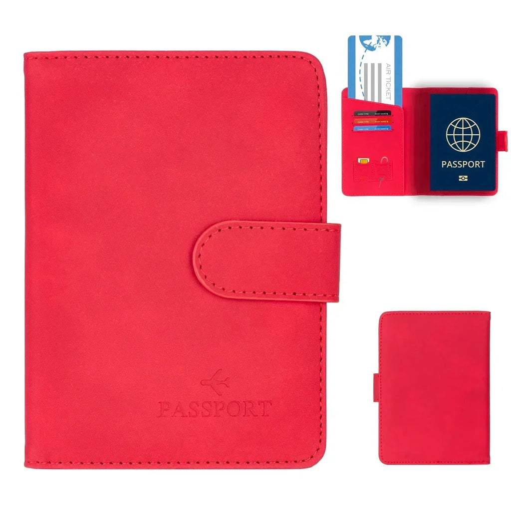 SkyVault Passport Holder in Leather – Elegant & Functional