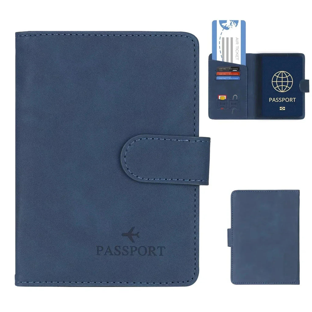 SkyVault Passport Holder in Leather – Elegant & Functional