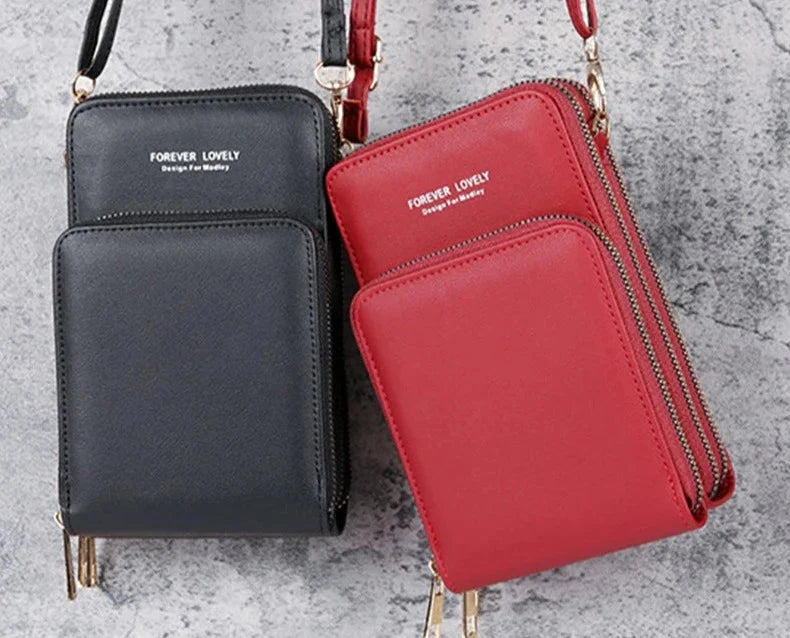 Small Leather Crossbody Bag/Mini Messenger Shoulder Purse LUXURY