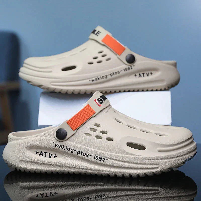 StepFlow Men's Breathable Slip-On Clogs