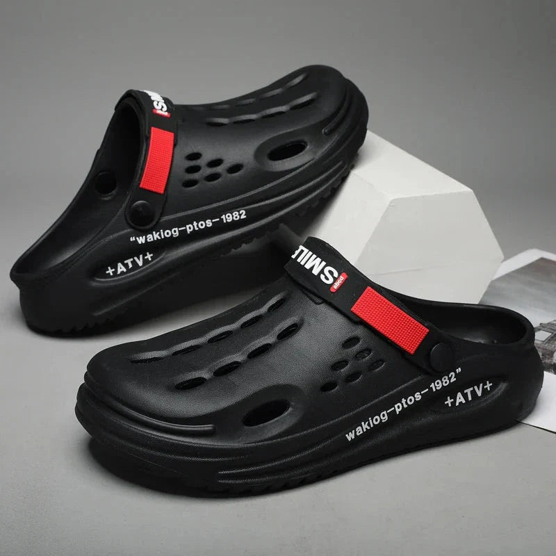 StepFlow Men's Breathable Slip-On Clogs