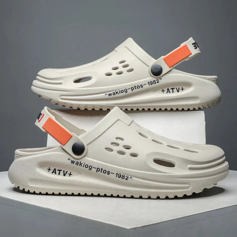 StepFlow Men's Breathable Slip-On Clogs