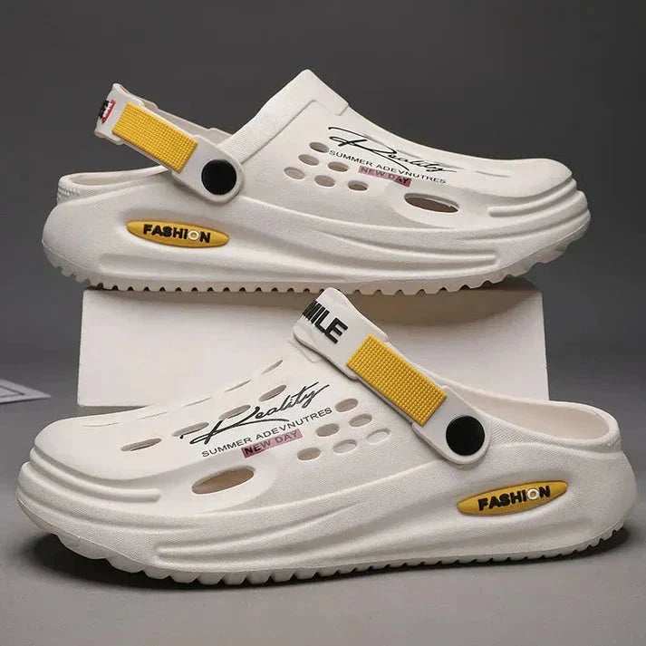 StepFlow Men's Breathable Slip-On Clogs