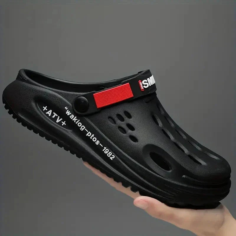 StepFlow Men's Breathable Slip-On Clogs