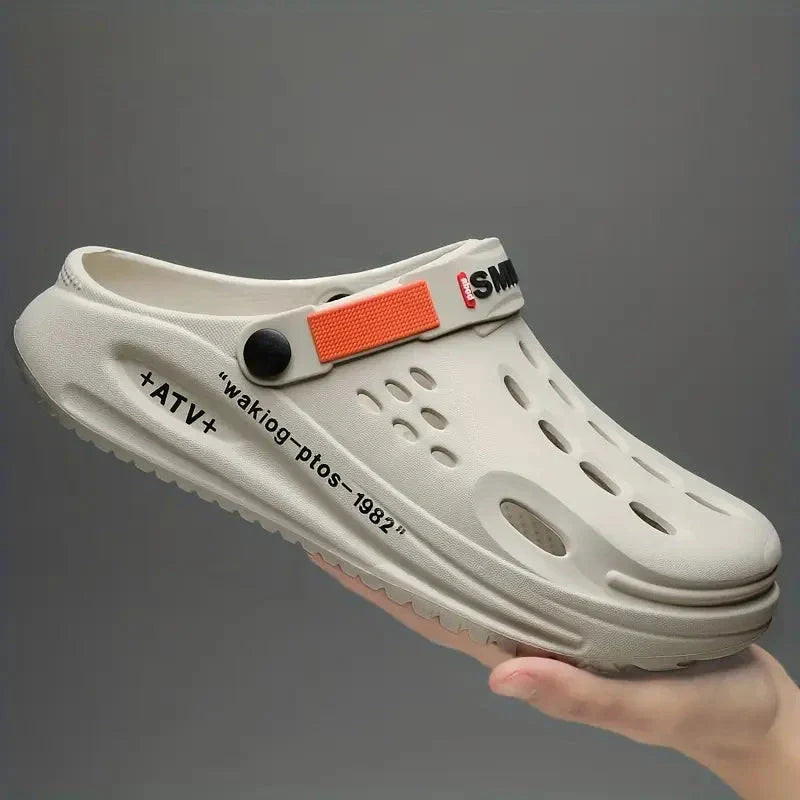 StepFlow Men's Breathable Slip-On Clogs