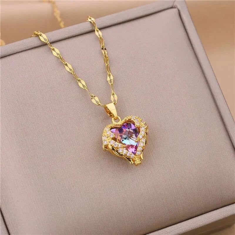 Thalira Elegance Women's Necklace – 18K Gold Plated