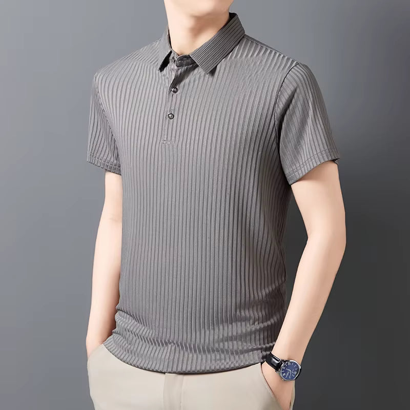 Velstrone – Modern Striped Polo Shirt