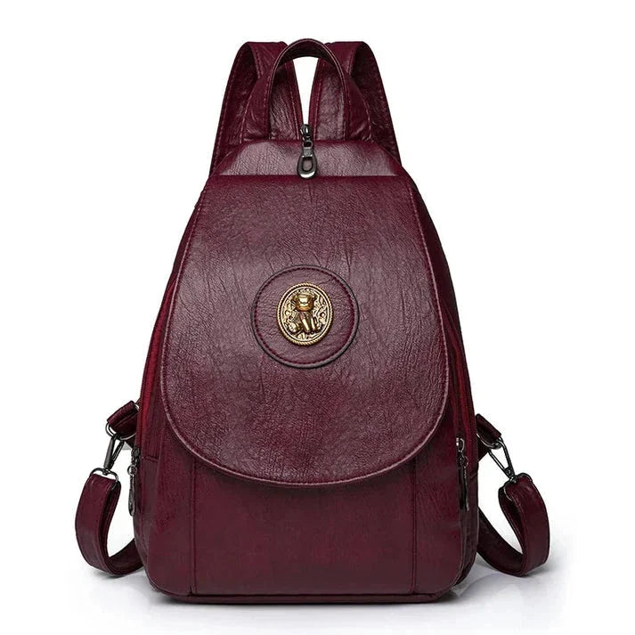 Versatta High-Quality Leather Women's Anti-Theft Backpack