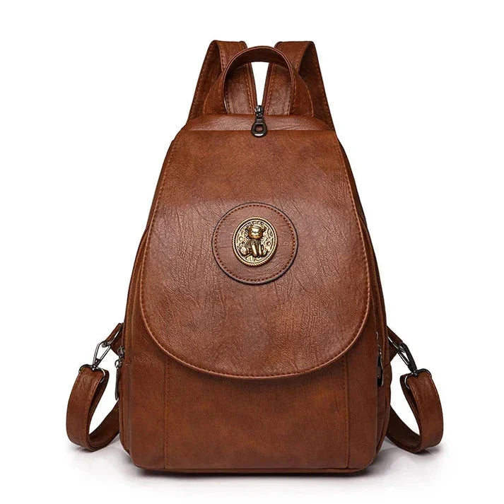 Versatta High-Quality Leather Women's Anti-Theft Backpack