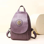 Versatta High-Quality Leather Women's Anti-Theft Backpack