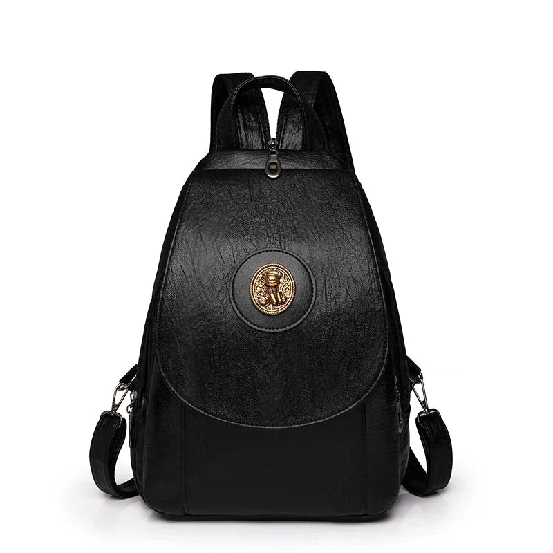Versatta High-Quality Leather Women's Anti-Theft Backpack