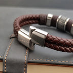 Viellezer Vintage Leather Men's Bracelet