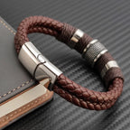 Viellezer Vintage Leather Men's Bracelet