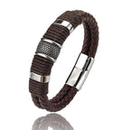 Viellezer Vintage Leather Men's Bracelet