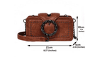 Vintage-Style Square Leather Crossbody Bags