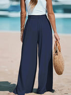 Women’s Casual Wide Leg Pants – Desert Glow
