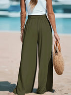 Women’s Casual Wide Leg Pants – Desert Glow