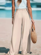 Women’s Casual Wide Leg Pants – Desert Glow
