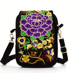 Women's Crossbody Bag with Flowers