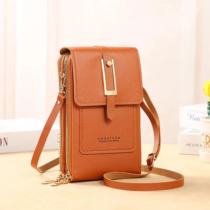 Women's Leather Cell Phone Bag