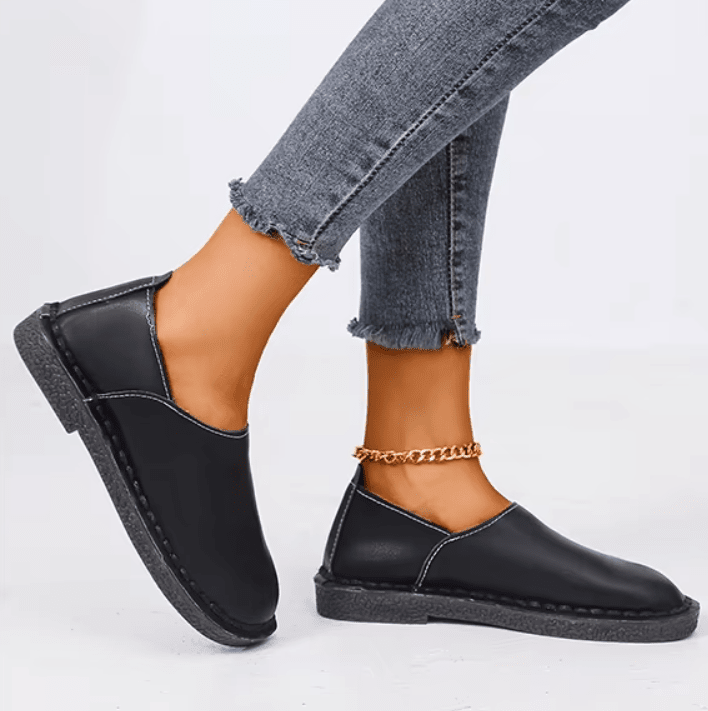 Women's Leather Moccasin Shoes Viena