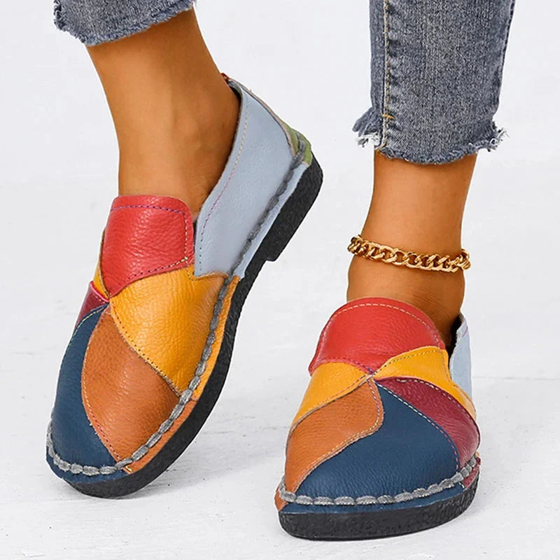 Women's Leather Moccasin Shoes Viena