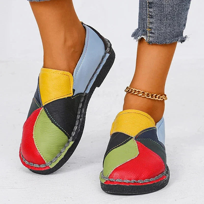 Women's Leather Moccasin Shoes Viena